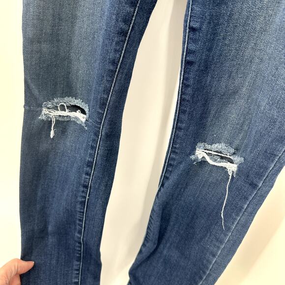 William Rast Jeans Womens 26 Ankle Skinny Distressed Busted Knees Stretch Denim - Picture 5 of 10